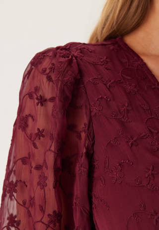 Embroidered Midi Dress
