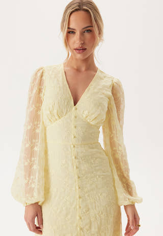 Embroidered Midi Dress