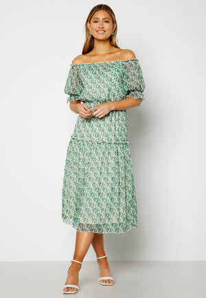 Freeda Printed off Shoulder Dress