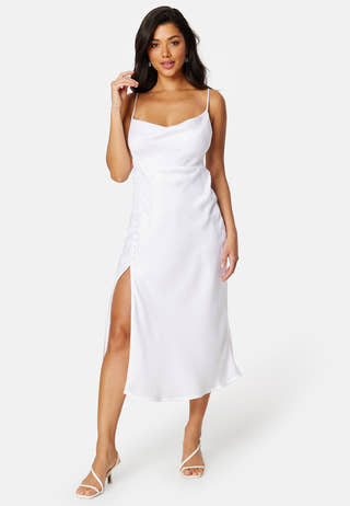 Satin Midi Wedding Gown