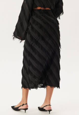 Fringe Midi Skirt