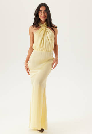 Halterneck Satin Gown