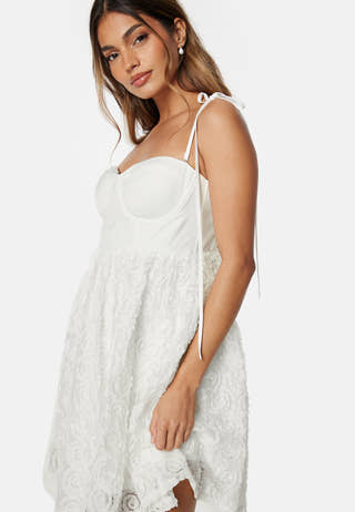 Floral strap short dress