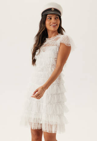 High Neck Tulle Frill Dress