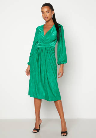 Wrap Tie Midi Dress