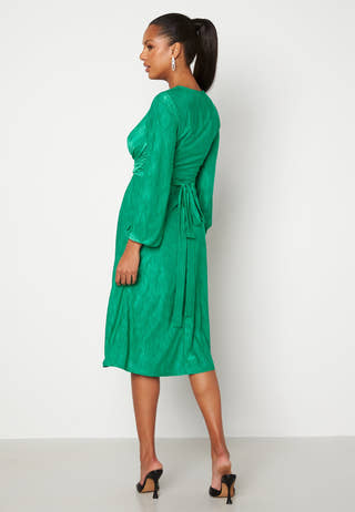 Wrap Tie Midi Dress