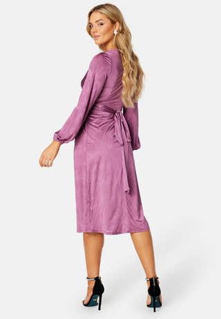 Wrap Tie Midi Dress