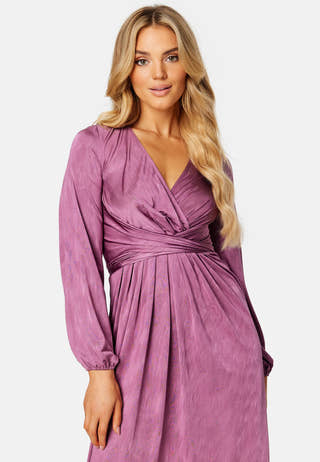 Wrap Tie Midi Dress