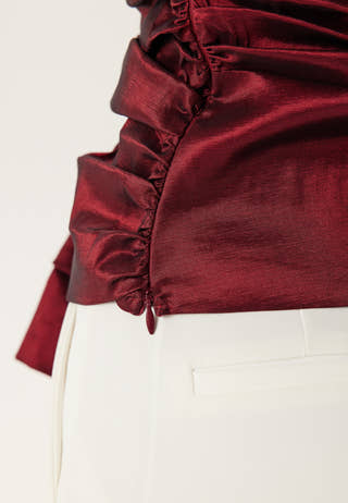 One Shoulder Bow Top