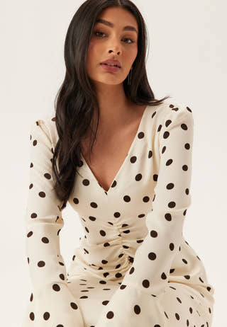 Ruched Front Midi Dress