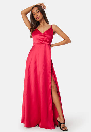 Satin strap Gown