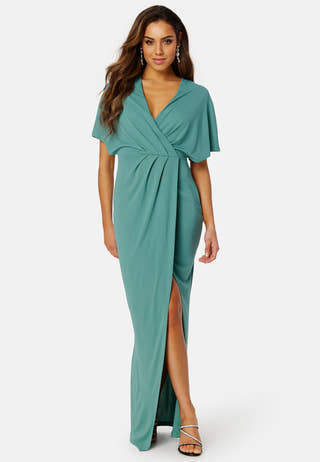 Wrap Slit Maxi Dress