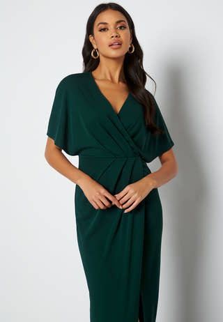 Wrap Slit Maxi Dress