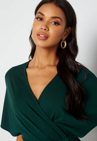 Wrap Slit Maxi Dress