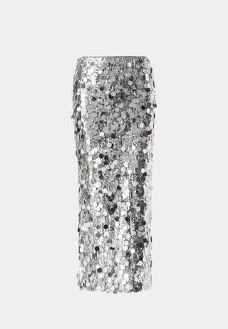 Sequin Ankle Skirt