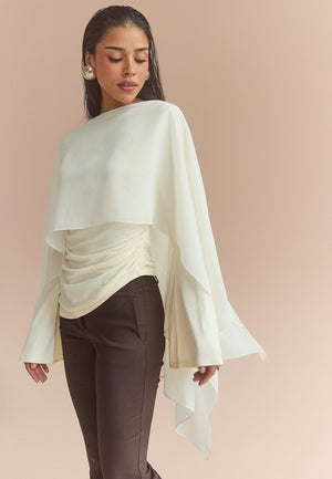 Sheer Chiffon Cape