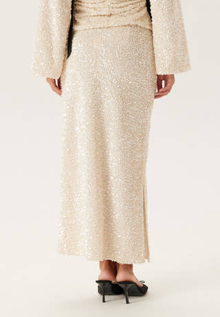 Straight Ankle Sequin Skirt