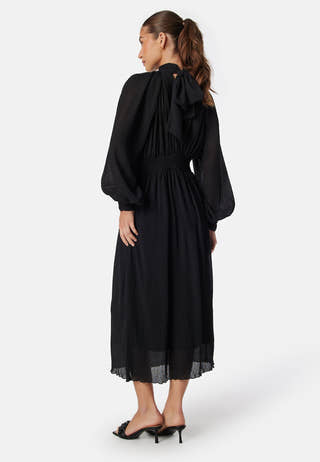 Structured Bow Midi Dress