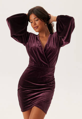 Velvet Wrap Dress