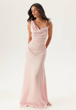 Waterfall Mermaid Satin Gown