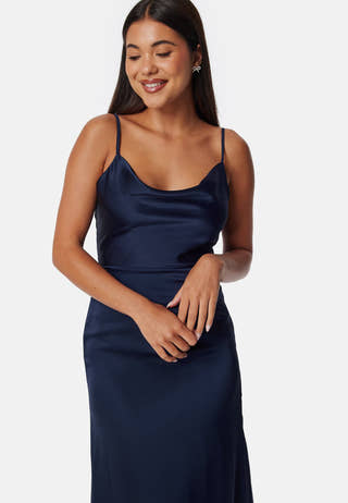 Waterfall Satin Gown