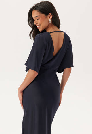 Wrap Satin Gown