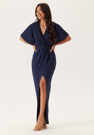 Wrap Slit Maxi Dress