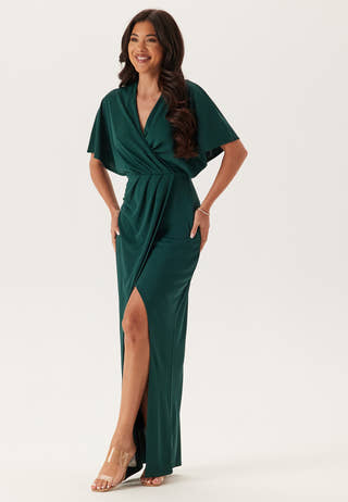 Wrap Slit Maxi Dress