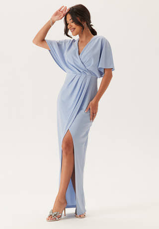 Wrap Slit Maxi Dress
