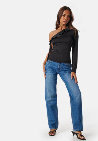 One Shoulder Frill Top