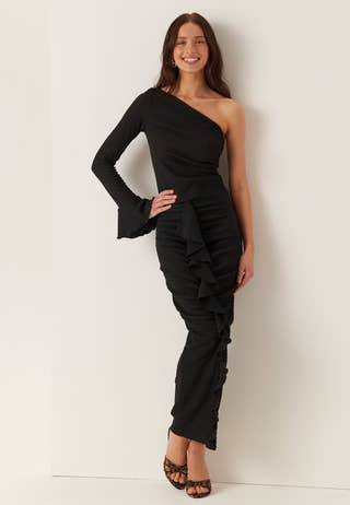 One Shoulder Frill Top