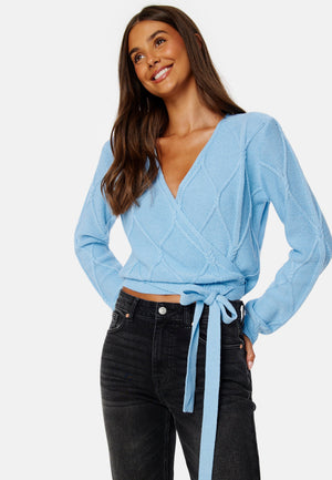 Paulina wrap knit cardigan