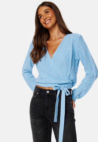 Paulina wrap knit cardigan
