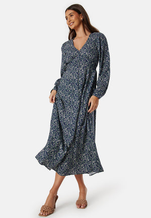 Viscose V-neck Maxi Dress