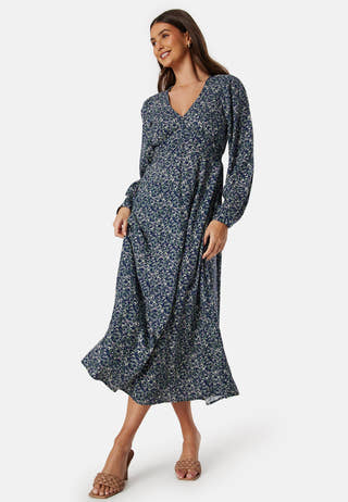 Viscose V-neck Maxi Dress
