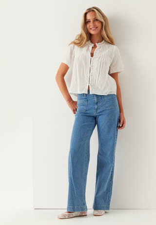 Pleated Detail Blouse