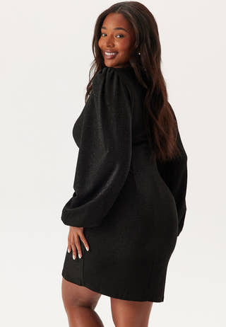 Puff Sleeve Sparkling Dress