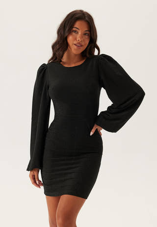 Puff Sleeve Sparkling Dress