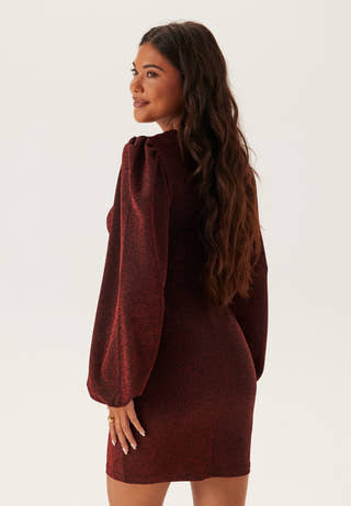 Puff Sleeve Sparkling Dress