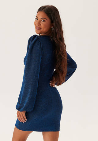 Puff Sleeve Sparkling Dress