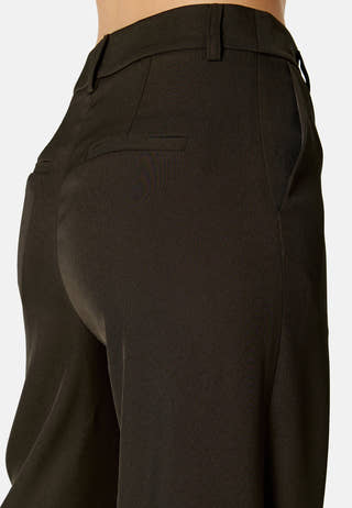 High Waist Regular Suit Trousers
