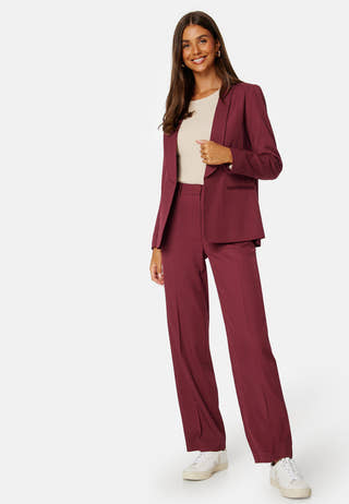 High Waist Regular Suit Trousers