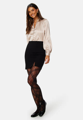 Button Satin Blouse