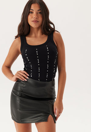 Rhinestone Rib Top