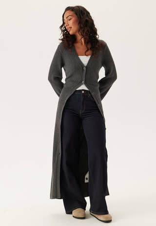 Rib Knitted Cardigan Dress