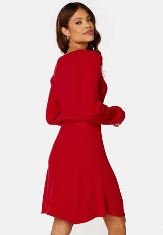 Rib Knitted Skater Dress