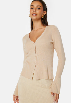 Knitted Rib Cardigan
