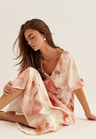 Satin Maxi Dress