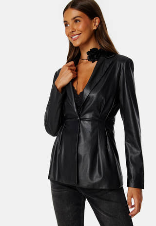 Sebrina PU blazer