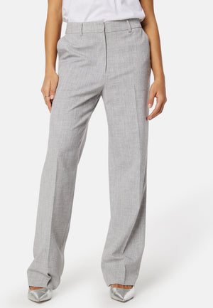 High Waist Melange Suit Pants